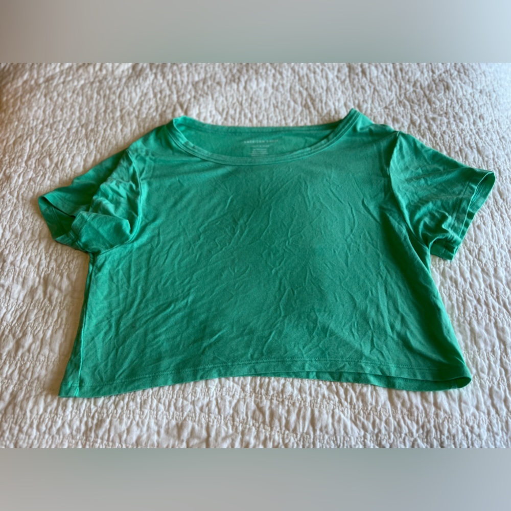AE Green Crop Top